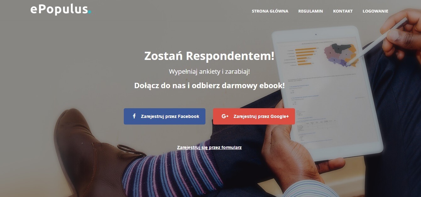 Strona WWW Epopulus Screen Strony WWW Epopulus