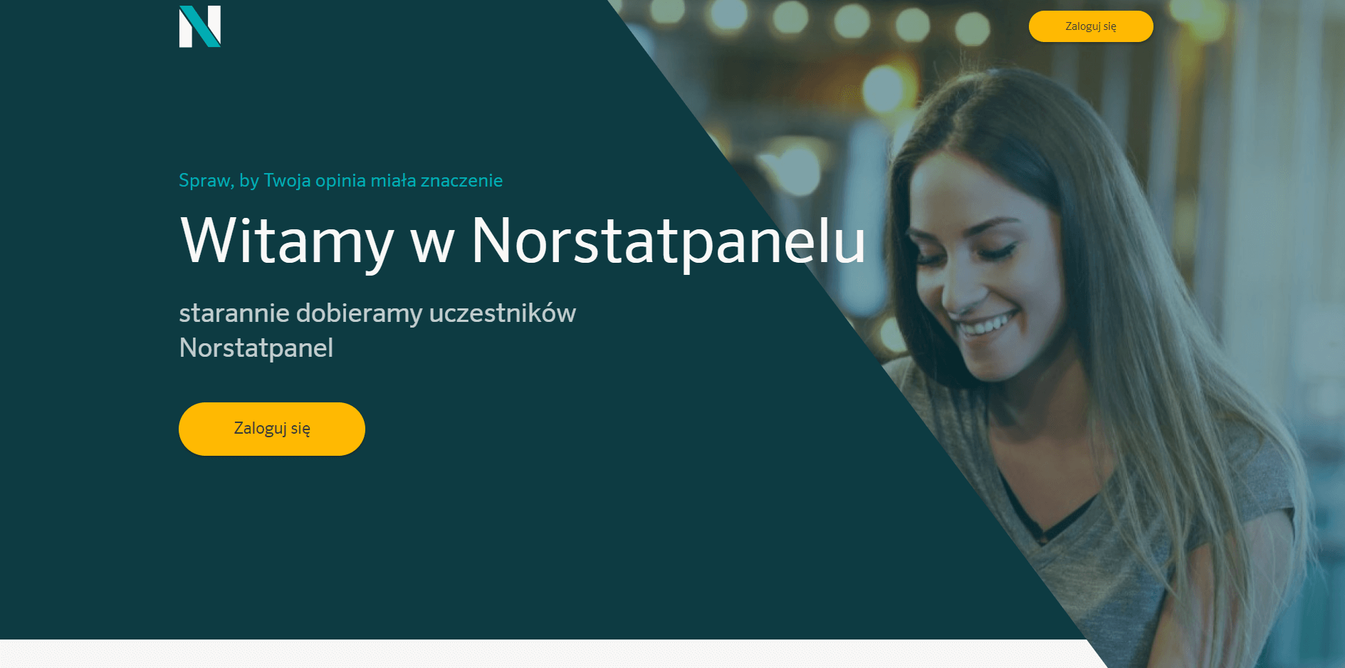 Strona WWW Norstat Panel (Dawniej Opinion People) Screen Strony WWW Norstat Panel (Dawniej Opinion People)