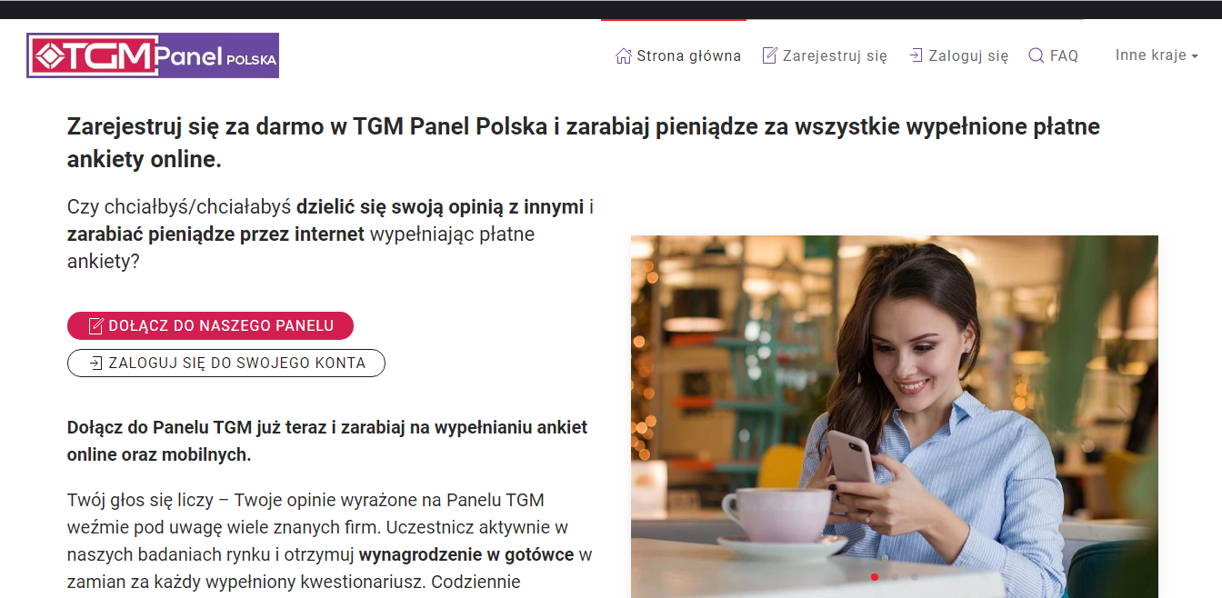 Strona WWW TGM Panel Polska Screen Strony WWW TGM Panel Polska